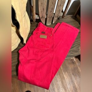 Wranglers Red size 9 length 36
